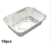 BANDEJA ALUMINIO RECTANGULAR 10UN.